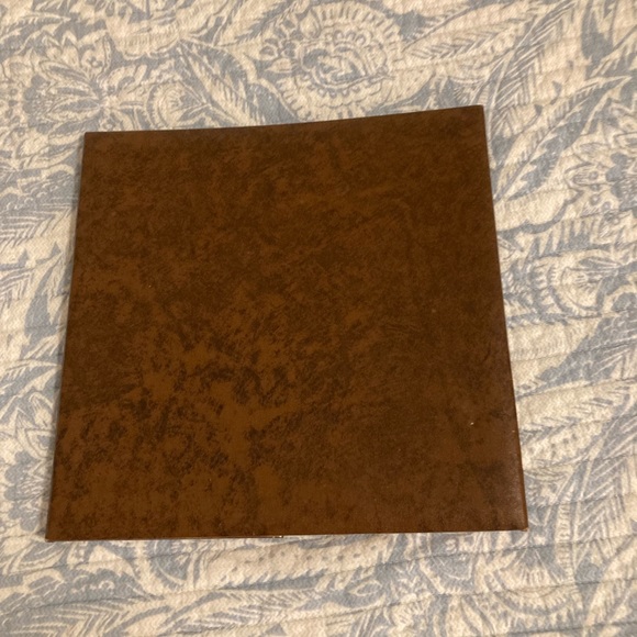 5/$25 Brown and gold leatherette photo display. - Picture 2 of 4